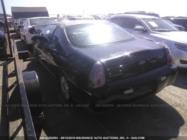 2G1WW15EX19367300 - 2001 CHEVROLET MONTE CARLO LS 黑色 照片 3