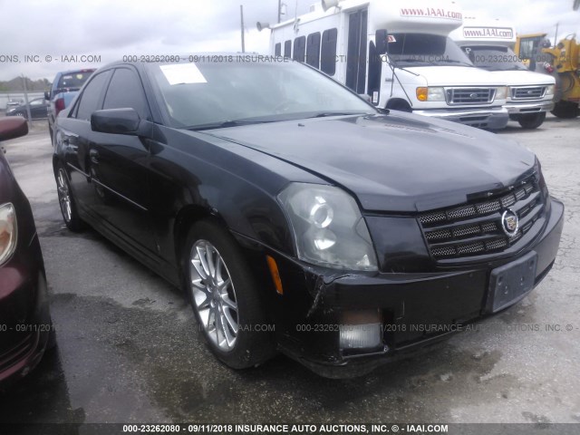 1G6DP577960161424 - 2006 CADILLAC CTS HI FEATURE V6 BLACK photo 1