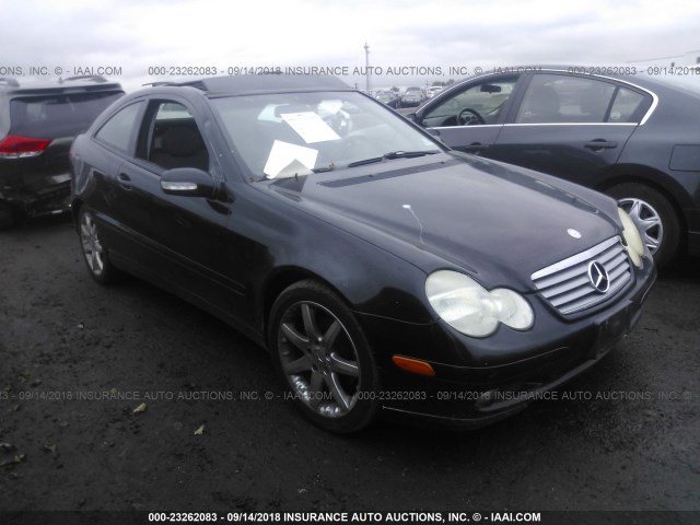 WDBRN40J53A502962 - 2003 MERCEDES-BENZ C 230K SPORT COUPE BLACK photo 1