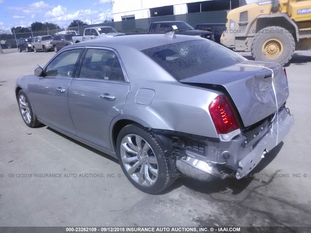 2C3CCAEG3JH193634 - 2018 CHRYSLER 300 LIMITED SILVER photo 3