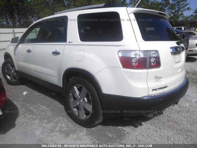 1GKKVRED5BJ400342 - 2011 GMC ACADIA SLT-1 Blanc photo 3