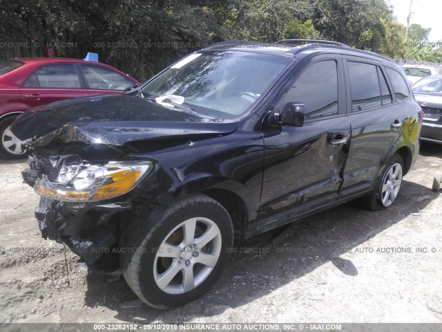 5NMSH13E39H291038 - 2009 HYUNDAI SANTA FE SE/LIMITED BLACK photo 2