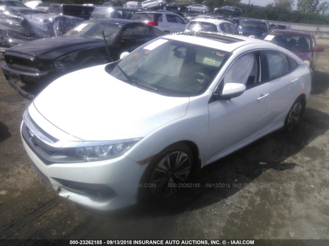 19XFC1F77HE002360 - 2017 HONDA CIVIC EXL WHITE photo 2