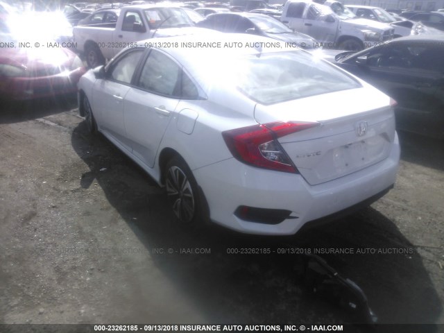 19XFC1F77HE002360 - 2017 HONDA CIVIC EXL WHITE photo 3