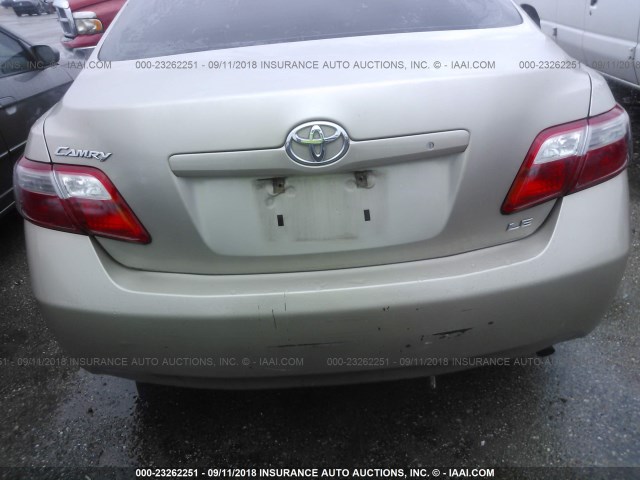 4T1BE46KX9U837706 - 2009 TOYOTA CAMRY SE/LE/XLE თაფლისფერი ფოტო 6