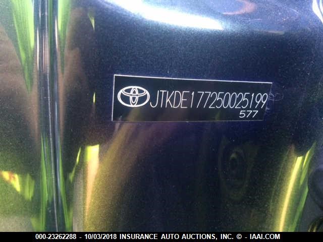 JTKDE177250025199 - 2005 TOYOTA SCION TC 黑色 照片 9