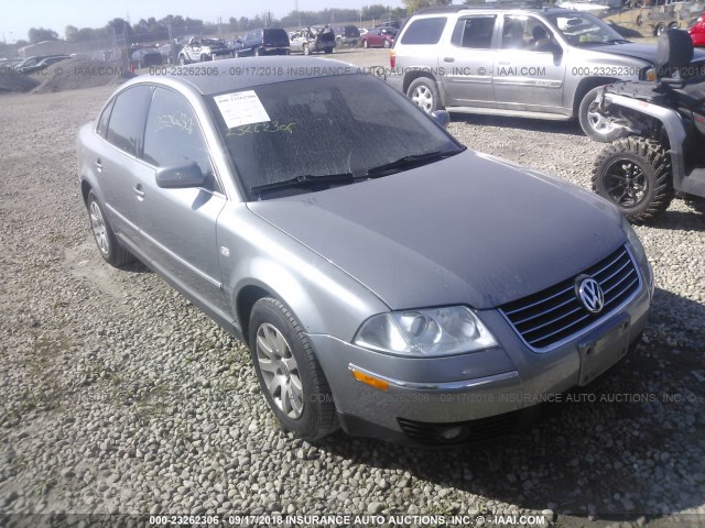 WVWPD63B43P293397 - 2003 VOLKSWAGEN PASSAT GLS GRAY photo 1