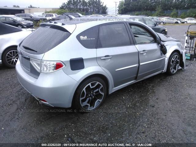 JF1GH63658H823729 - 2008 SUBARU IMPREZA OUTBACK SPORT SILVER photo 4