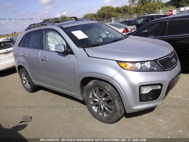 5XYKWDA21DG394557 - 2013 KIA SORENTO SX SILVER photo 1