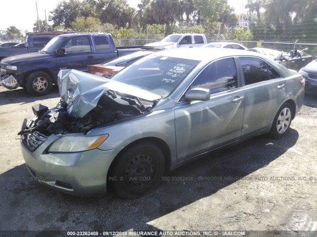 4T1BE46K78U784123 - 2008 TOYOTA CAMRY CE/LE/XLE/SE TURQUOISE photo 2