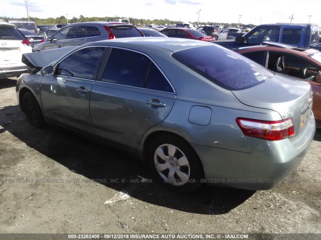 4T1BE46K78U784123 - 2008 TOYOTA CAMRY CE/LE/XLE/SE TURQUOISE photo 3