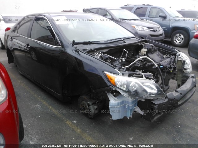 4T1BK1FK1CU510447 - 2012 TOYOTA CAMRY SE/XLE BLACK photo 1