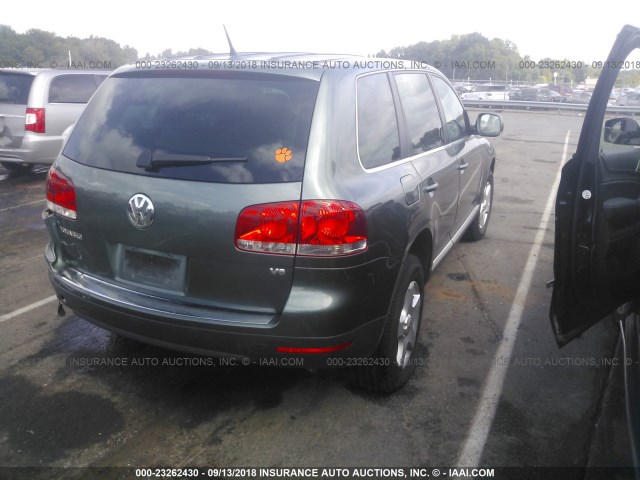 WVGZG77L36D020512 - 2006 VOLKSWAGEN TOUAREG 3.2 GREEN photo 4