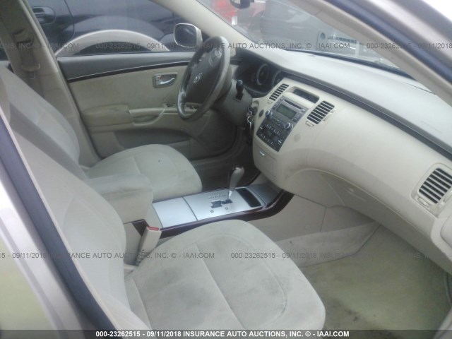 KMHFC46F26A136391 - 2006 HYUNDAI AZERA SE/LIMITED GOLD photo 5