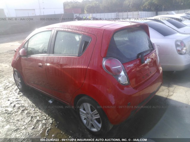 KL8CD6S90FC740387 - 2015 CHEVROLET SPARK 1LT RED photo 3