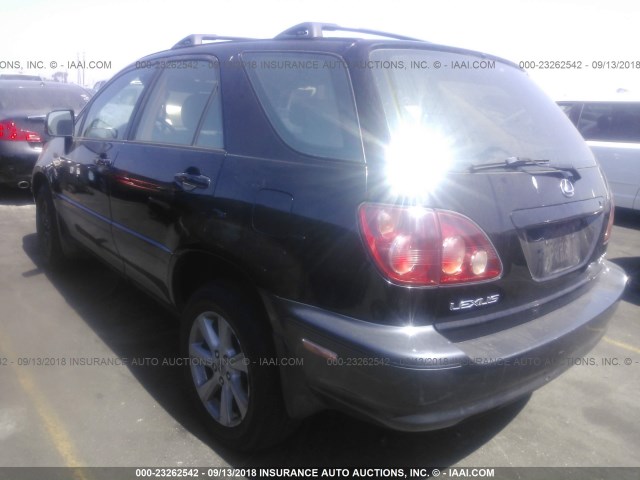 JT6GF10U3Y0055745 - 2000 LEXUS RX 300 BLACK photo 3