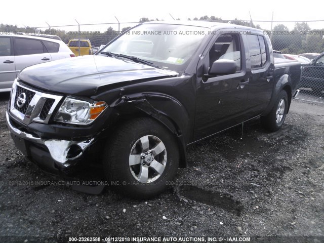 1N6AD0EV4AC413856 - 2010 NISSAN FRONTIER CREW CAB SE/LE/NISMO BLACK photo 2