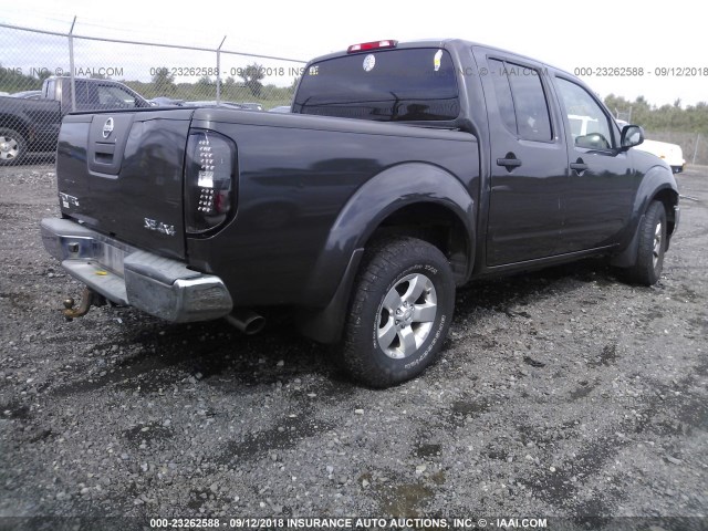 1N6AD0EV4AC413856 - 2010 NISSAN FRONTIER CREW CAB SE/LE/NISMO BLACK photo 4