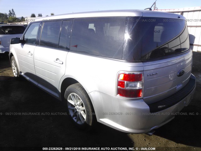 2FMGK5B82EBD27333 - 2014 FORD FLEX SE SILVER photo 3