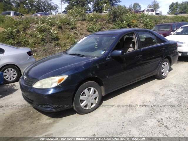 4T1BE32K22U606806 - 2002 TOYOTA CAMRY LE/XLE/SE 蓝色 照片 2