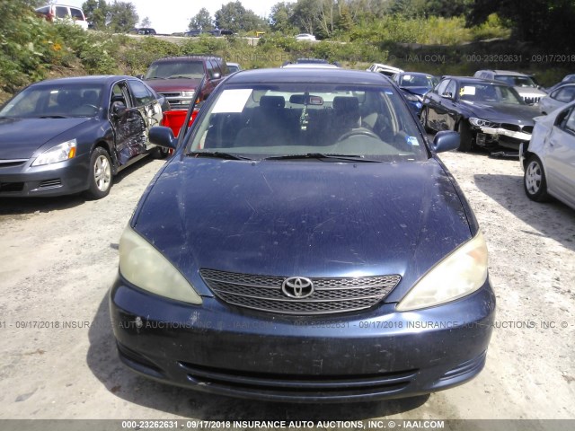 4T1BE32K22U606806 - 2002 TOYOTA CAMRY LE/XLE/SE 蓝色 照片 6