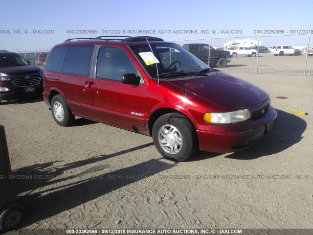 4N2DN1112VD806645 - 1997 NISSAN QUEST GXE RED photo 1