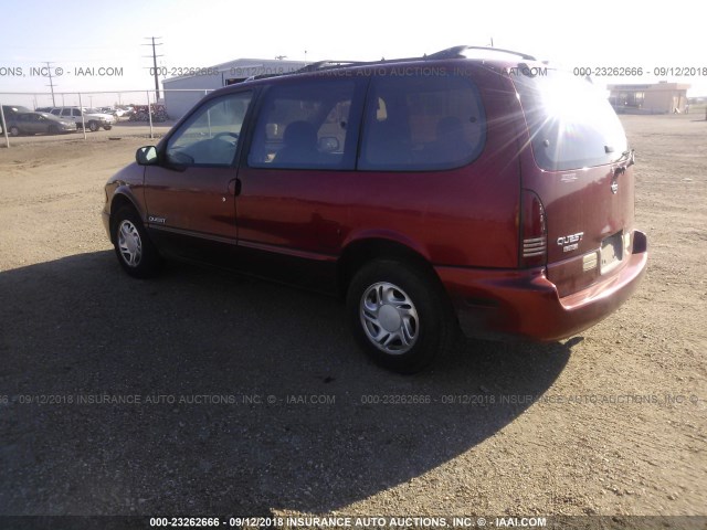 4N2DN1112VD806645 - 1997 NISSAN QUEST GXE RED photo 3