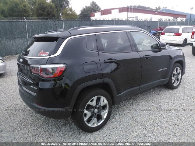 3C4NJDCBXJT104457 - 2018 JEEP COMPASS LIMITED BLACK photo 4