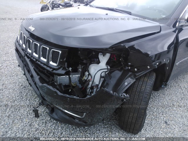 3C4NJDCBXJT104457 - 2018 JEEP COMPASS LIMITED BLACK photo 6