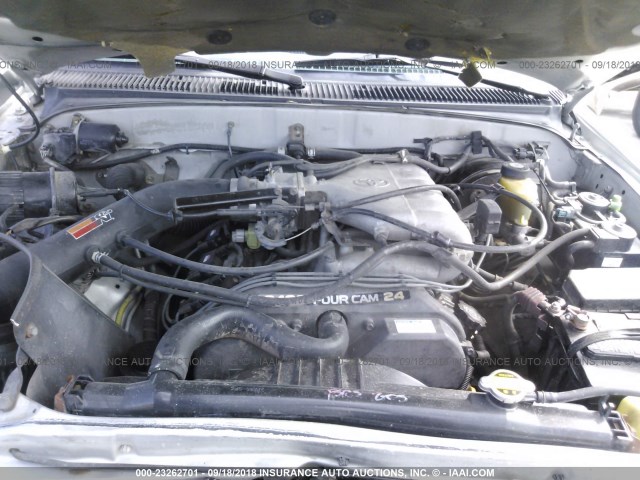 5TESN92N8YZ698277 - 2000 TOYOTA TACOMA XTRACAB PRERUNNER ვერცხლისფერი ფოტო 10