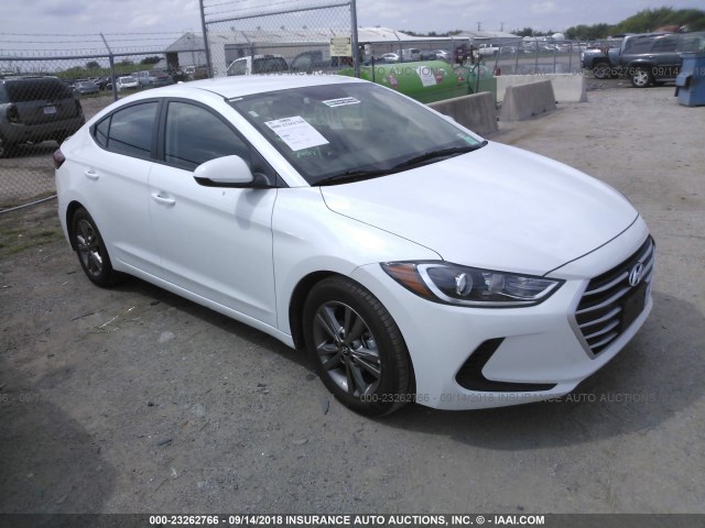 5NPD84LFXJH297090 - 2018 HYUNDAI ELANTRA SEL/VALUE/LIMITED WHITE photo 1