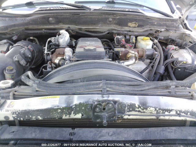 3D7KS28A27G845892 - 2007 DODGE RAM 2500 ST/SLT 银色 照片 10