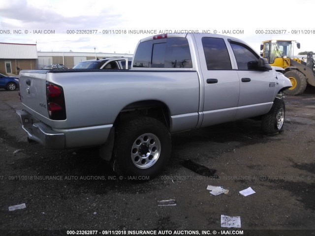 3D7KS28A27G845892 - 2007 DODGE RAM 2500 ST/SLT 银色 照片 4