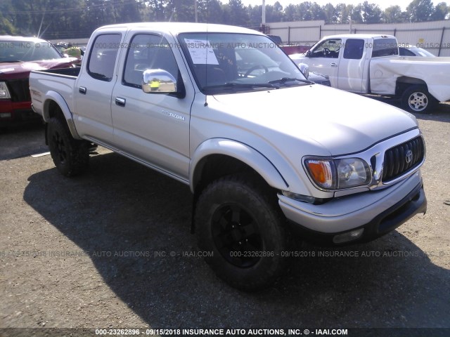 5TEHN72N51Z738142 - 2001 TOYOTA TACOMA DOUBLE CAB 银色 照片 1