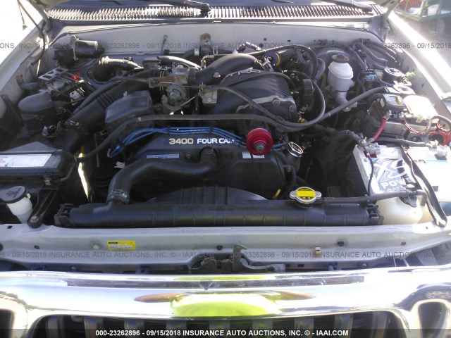 5TEHN72N51Z738142 - 2001 TOYOTA TACOMA DOUBLE CAB 银色 照片 10