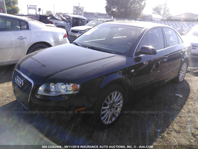 WAUDF78E86A219569 - 2006 AUDI A4 2.0T QUATTRO BLACK photo 2