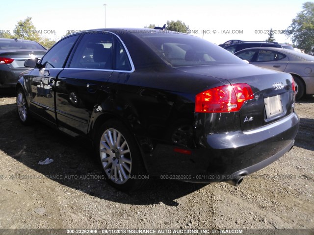 WAUDF78E86A219569 - 2006 AUDI A4 2.0T QUATTRO BLACK photo 3