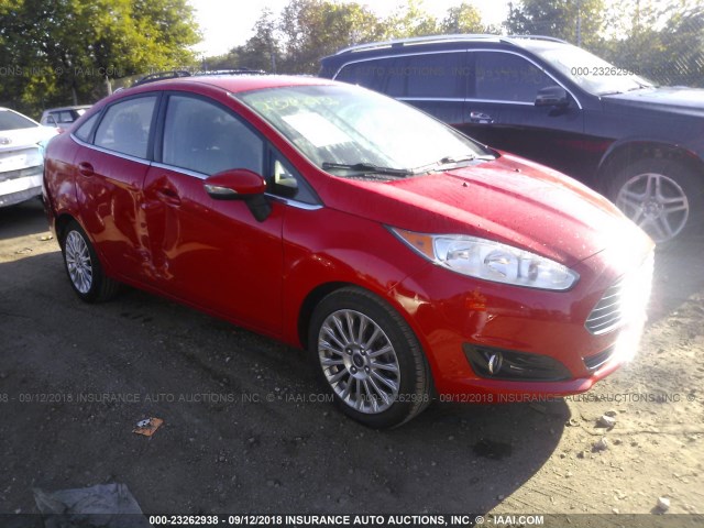 3FADP4CJ2EM204463 - 2014 FORD FIESTA TITANIUM RED photo 1