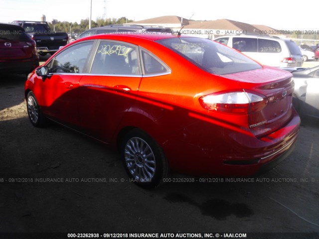 3FADP4CJ2EM204463 - 2014 FORD FIESTA TITANIUM RED photo 3