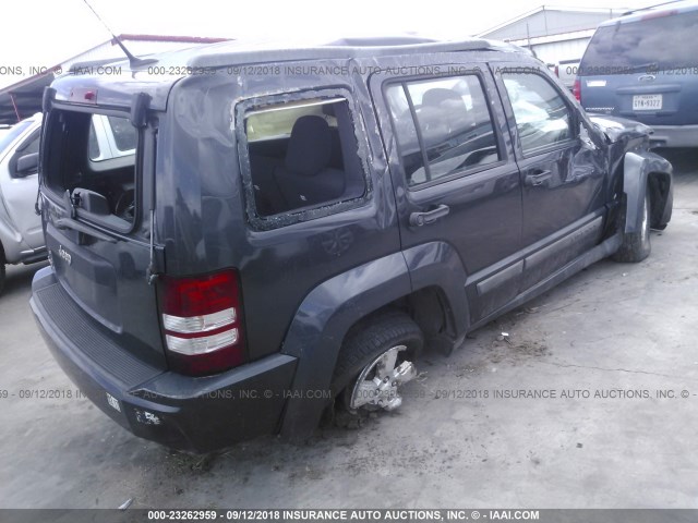 1J4PN2GK6BW568556 - 2011 JEEP LIBERTY SPORT GRAY photo 4