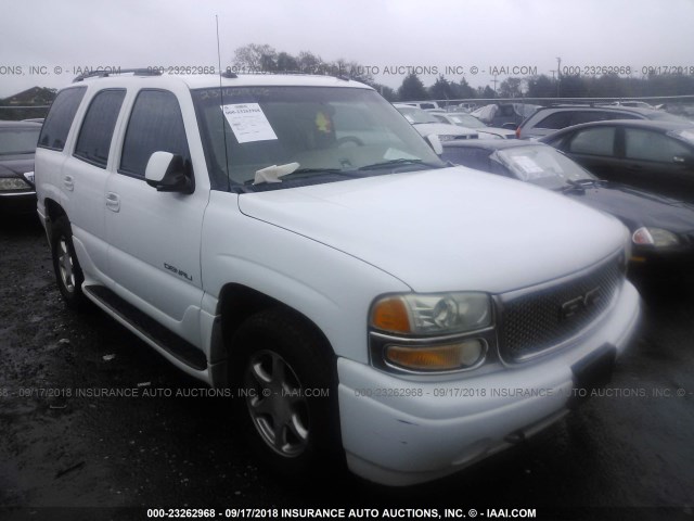 1GKEK63U73J262165 - 2003 GMC YUKON DENALI WHITE photo 1