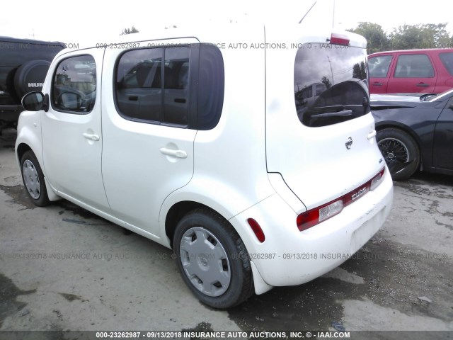 JN8AZ2KR5DT302104 - 2013 NISSAN CUBE S/SL WHITE photo 3