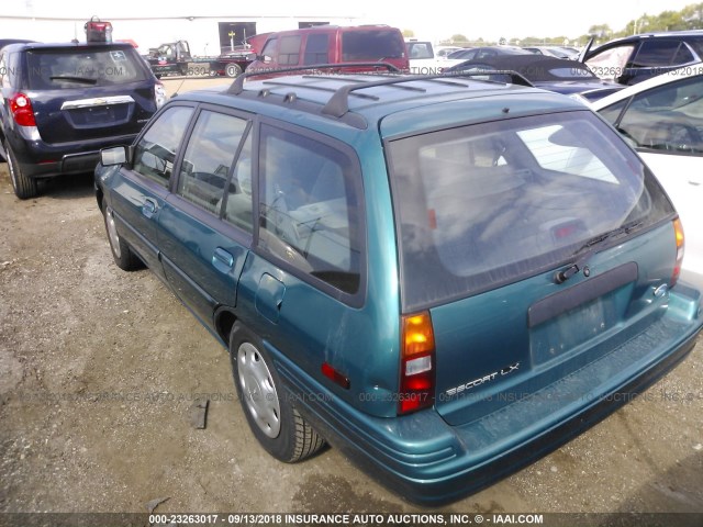 1FASP15J2SW198422 - 1995 FORD ESCORT LX/SPORT GREEN photo 3