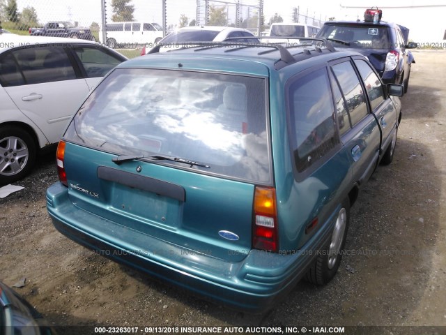 1FASP15J2SW198422 - 1995 FORD ESCORT LX/SPORT GREEN photo 4