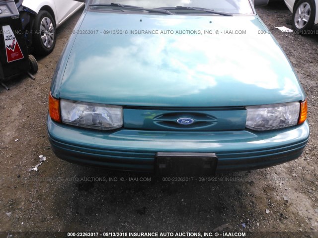 1FASP15J2SW198422 - 1995 FORD ESCORT LX/SPORT GREEN photo 6