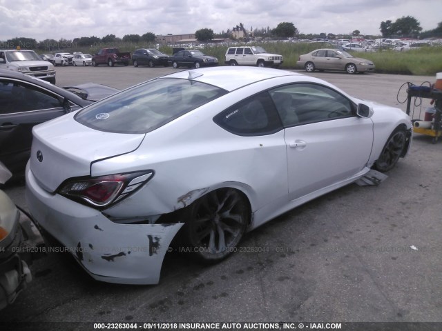 KMHHT6KJ2GU136681 - 2016 HYUNDAI GENESIS COUPE 3.8L WHITE photo 4