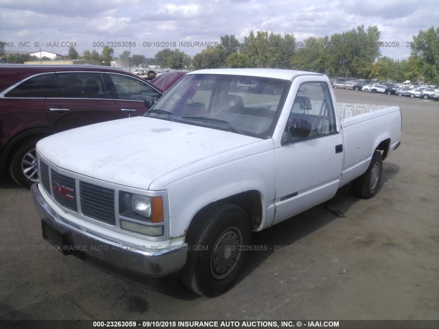 1GTEC14Z3NE504273 - 1992 GMC SIERRA C1500 WHITE photo 2