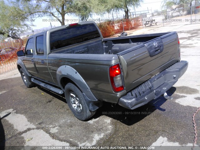 1N6ED29X62C305040 - 2002 NISSAN FRONTIER CREW CAB XE/CREW CAB SE GOLD photo 3