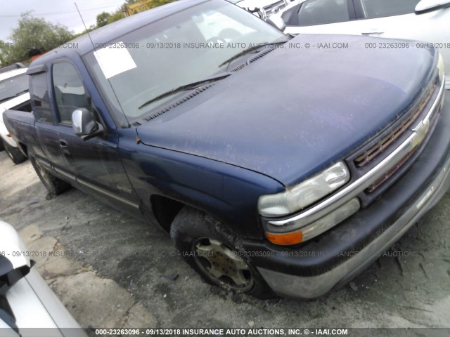 2GCEC19V721304208 - 2002 CHEVROLET SILVERADO C1500 BLUE photo 1