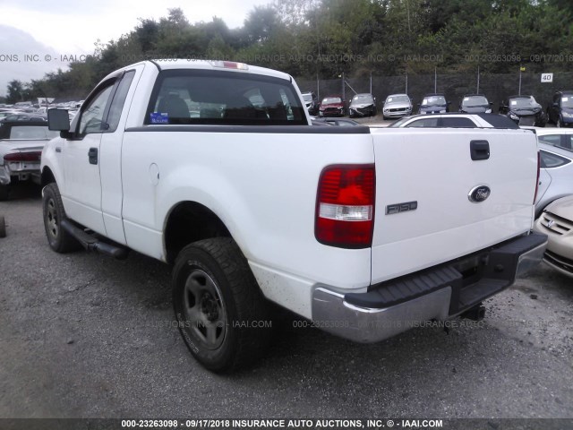 1FTRF12W55KC55607 - 2005 FORD F150 WHITE photo 3